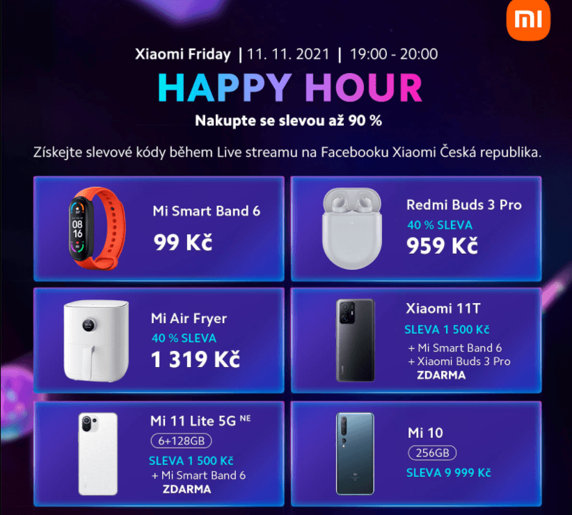 Xiaomi - sleva 90% na vybrané produkty